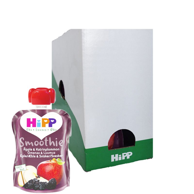 Hel Låda Barnmat Smoothie Äpple & Katrinplommon 6 x 90g - 27% rabatt