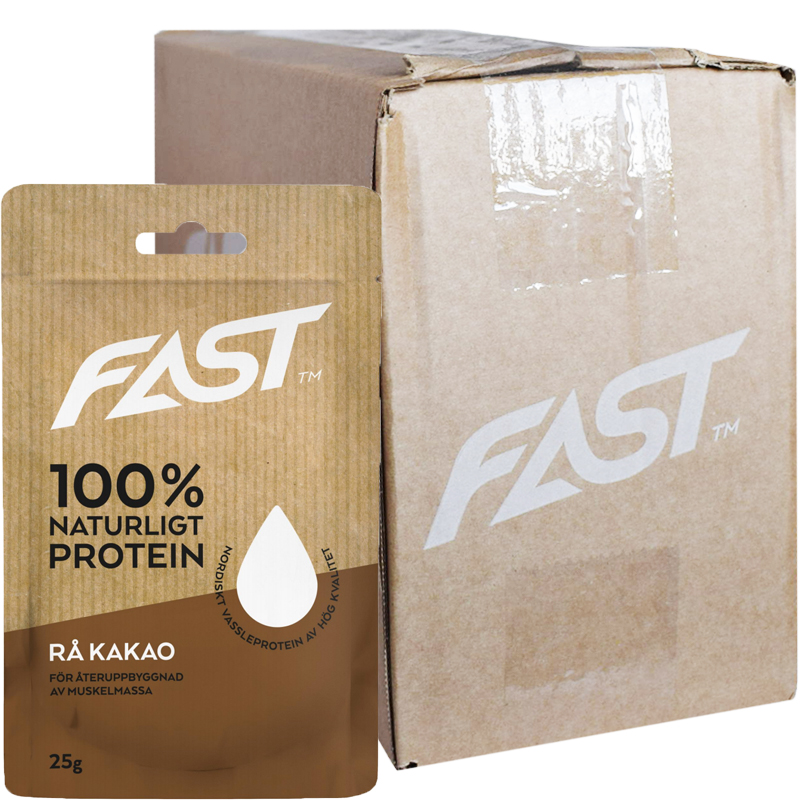 Hel Låda Proteinpulver Rå Kakao 20 x 25g - 86% rabatt