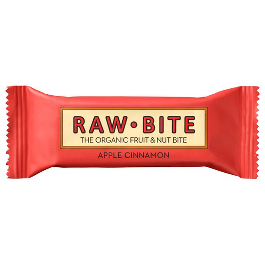 Rawbite Ekologisk Frukt- & Nötbar Äpple & Kanel, 50 g