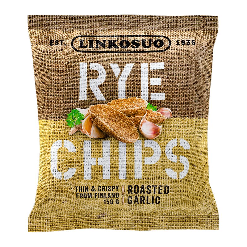 Rågchips "Roasted Garlic" 150g - 45% rabatt