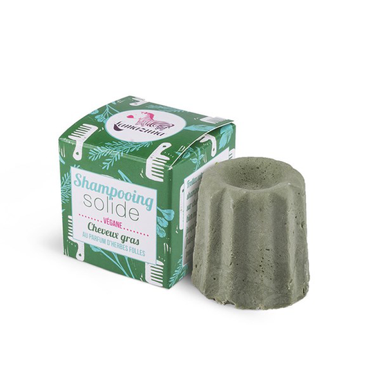 Lamazuna Schampokaka för fett hår - Wild Herbs, 55 g
