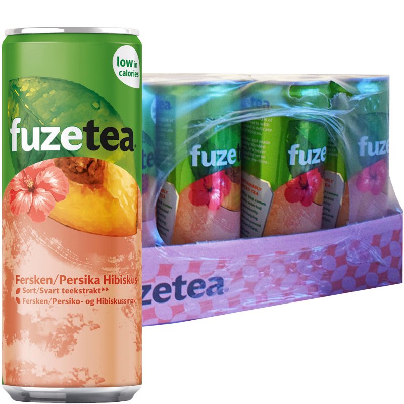 Hel Platta Dryck Persika & Hibiskus 24 x 250ml - 50% rabatt
