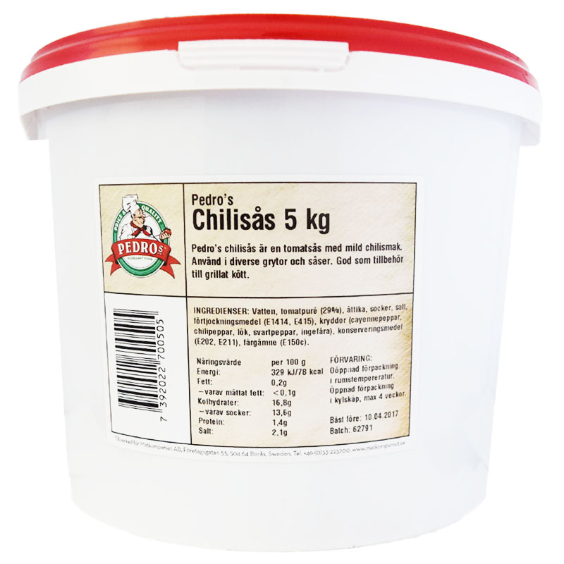 Chilisås 5kg - 82% rabatt