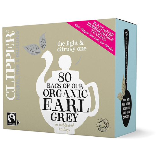 Clipper Svart Te Earl Grey, 80 påsar