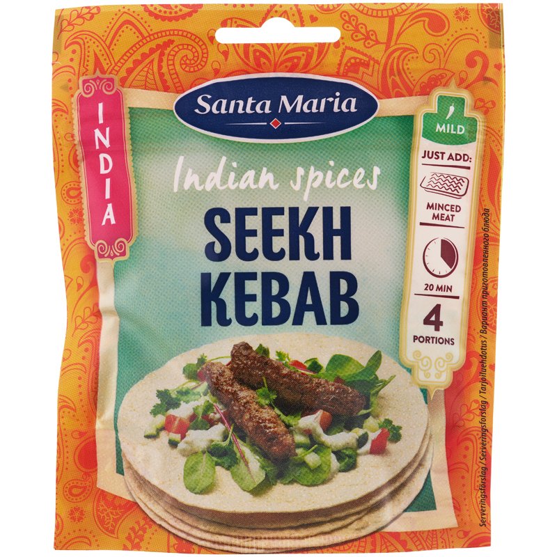 Kryddblandning Seekh Kebab - 9% rabatt