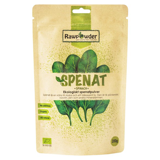 Rawpowder Ekologiskt Spenatpulver, 200 g