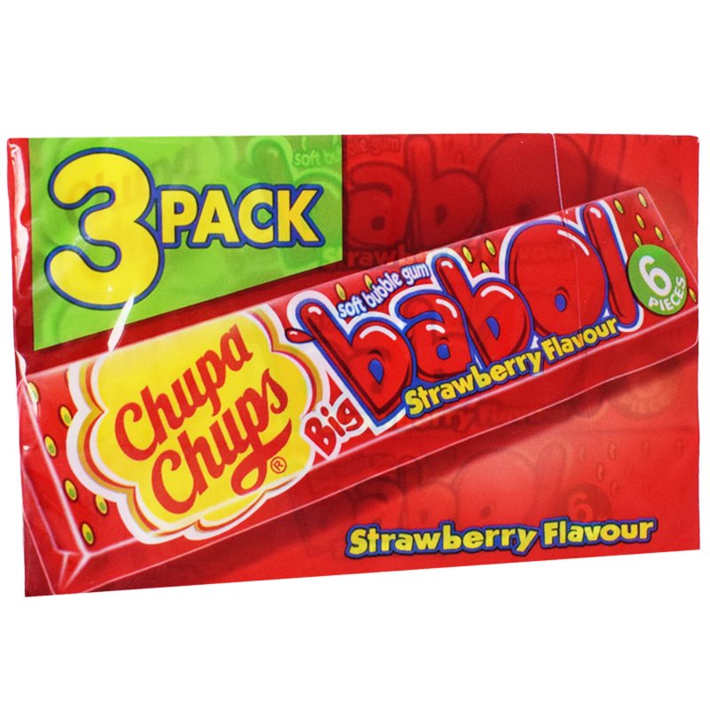 Tuggummi "Strawberry" 3 x 27,6g - 19% rabatt