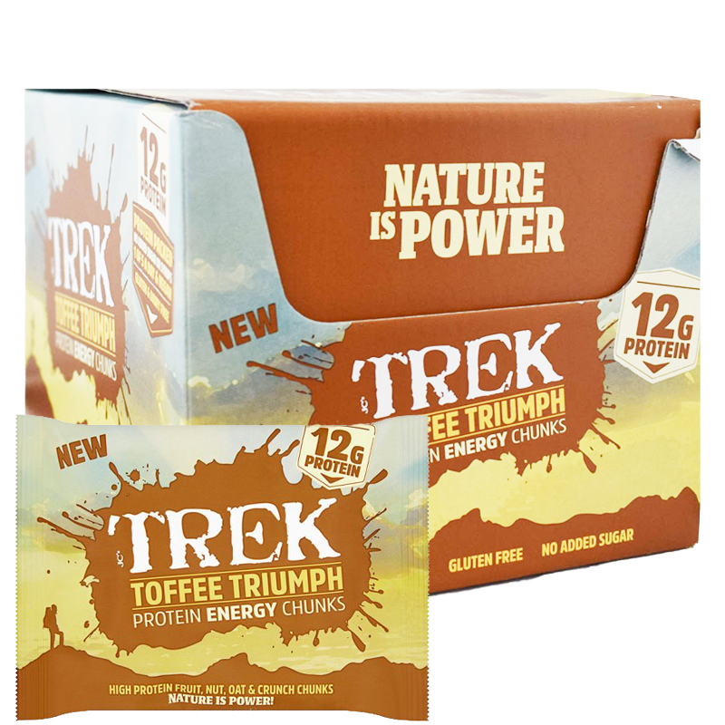 Hel Låda Proteinbitar "Toffee Triumph" 14 x 60g - 83% rabatt