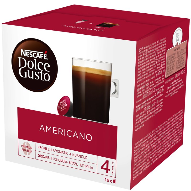 Kaffekapslar "Americano" 16 x 10g - 26% rabatt