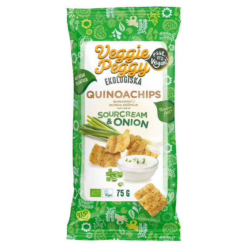 Eko Quinochips Sourcream & Onion - 25% rabatt