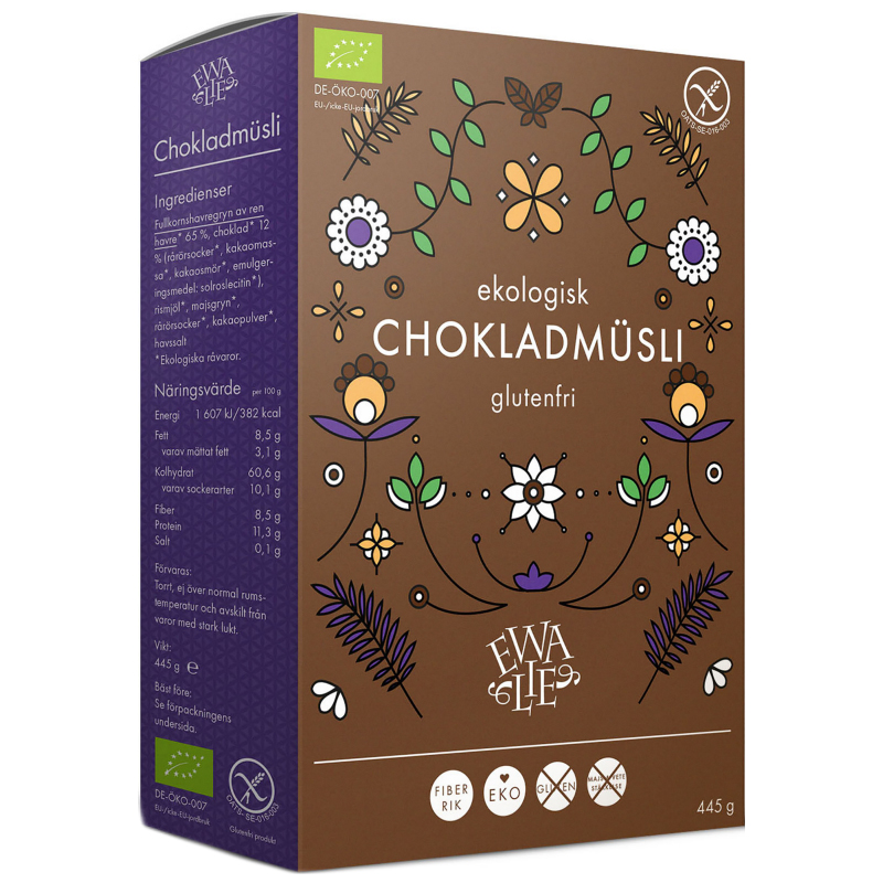 Müsli Glutenfri Mörk Choklad 445g - 32% rabatt