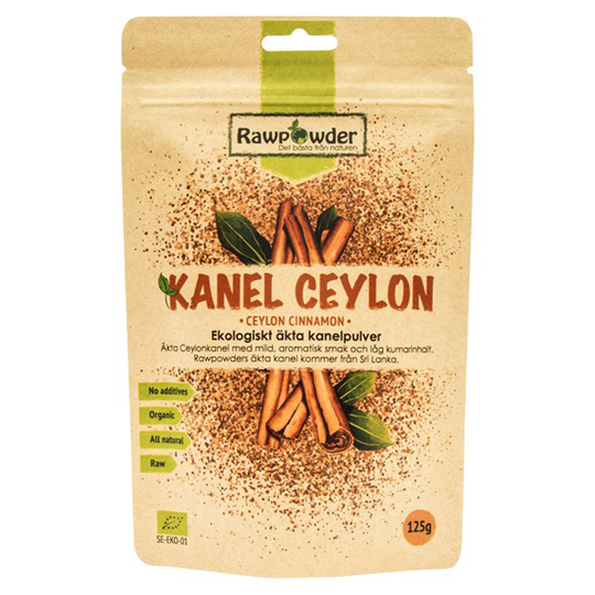 Rawpowder Ekologiskt Äkta Kanelpulver Ceylon, 125 g