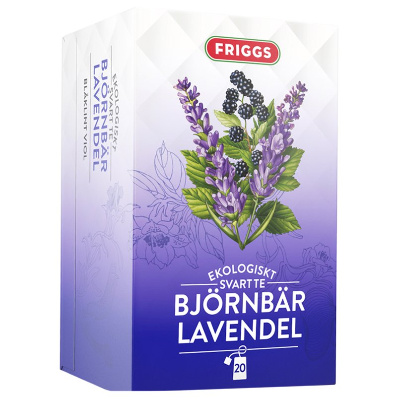 Eko Svart Te Björnbär & Lavendel 36g - 41% rabatt