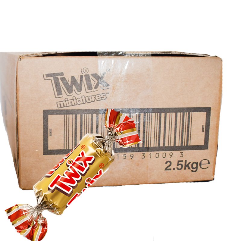 Hel Låda Godis "Twix" 2,5kg - 49% rabatt