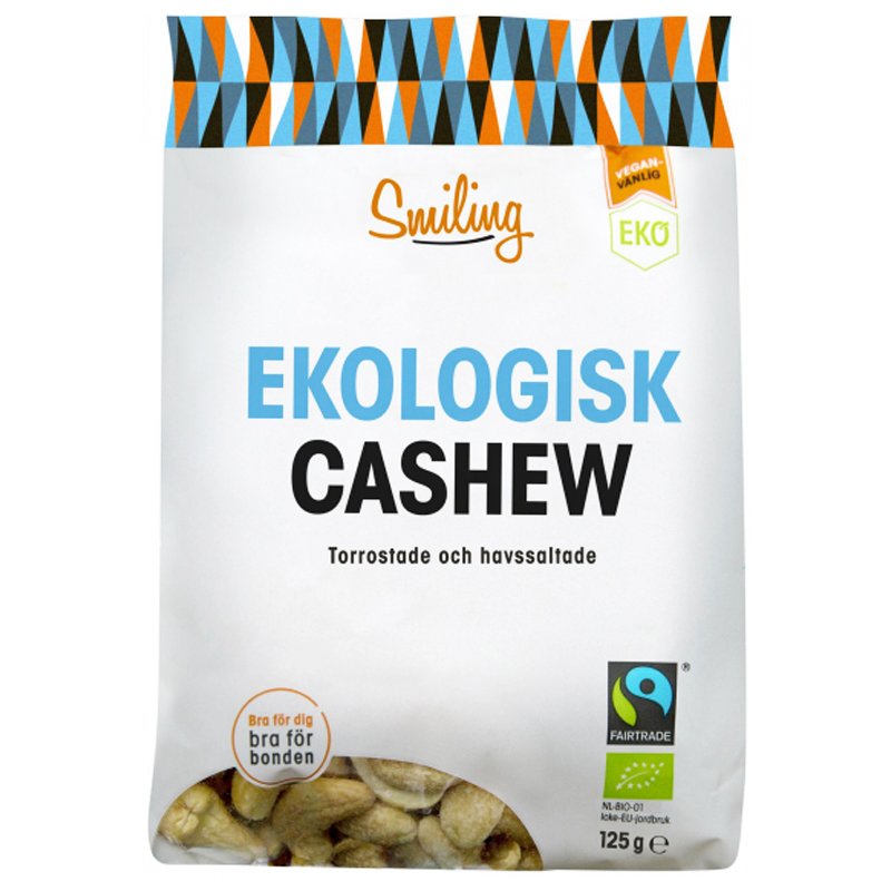 Eko Cashewnötter Havssalt 125g - 19% rabatt