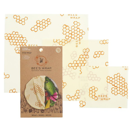 Bee's Wrap Naturligt Folie Assorted Set (S/M/L), 3 st Honeycomb
