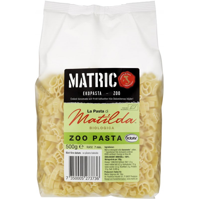 Pasta "Zoo" 500g - 21% rabatt