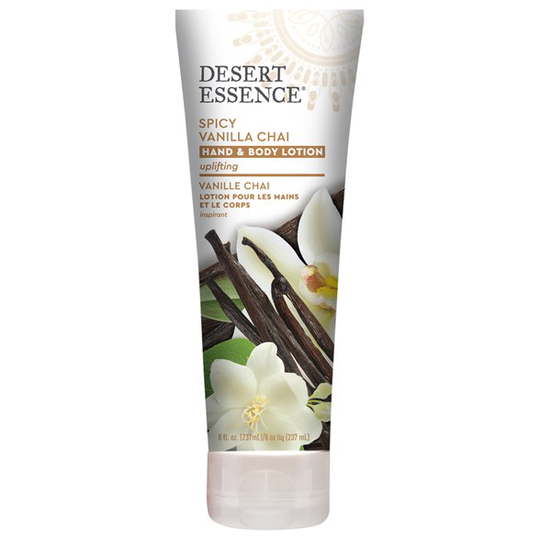 Desert Essence Spicy Vanilla Chai Hand & Body Lotion, 237 ml