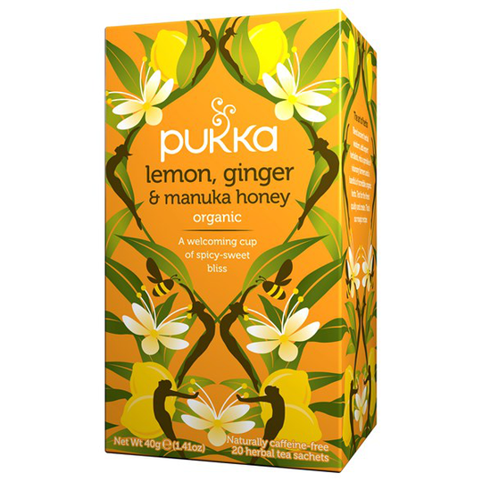 Pukka Herbs Örtte Lemon, Ginger & Manuka Honey, 20 påsar