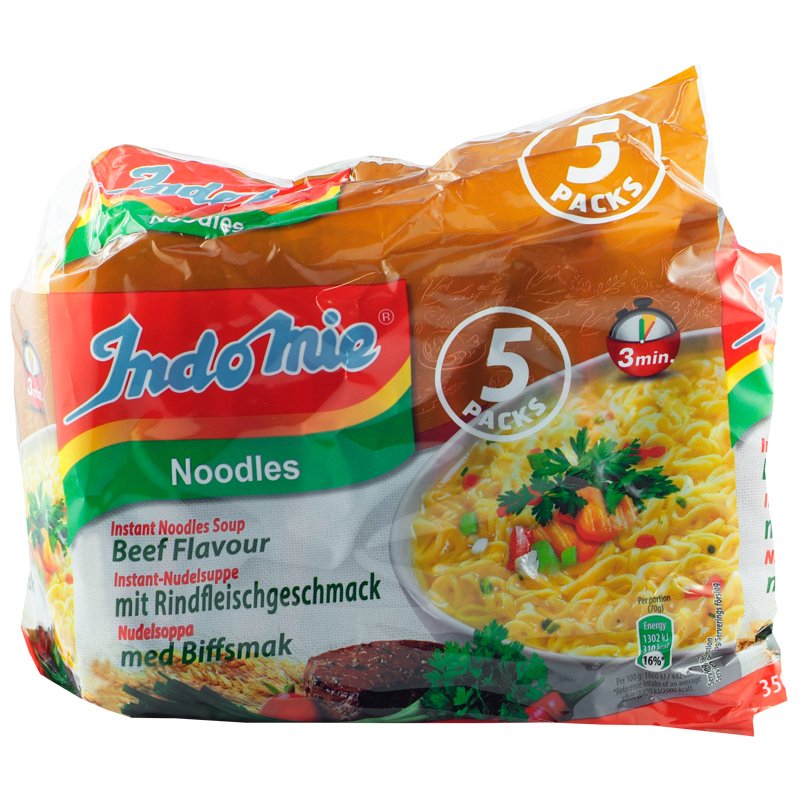 Nudlar Biff 5-pack - 16% rabatt
