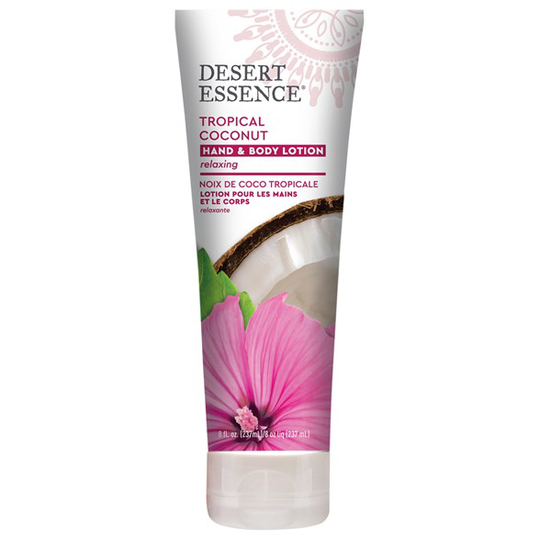 Desert Essence Tropical Coconut Hand & Body Lotion, 237 ml