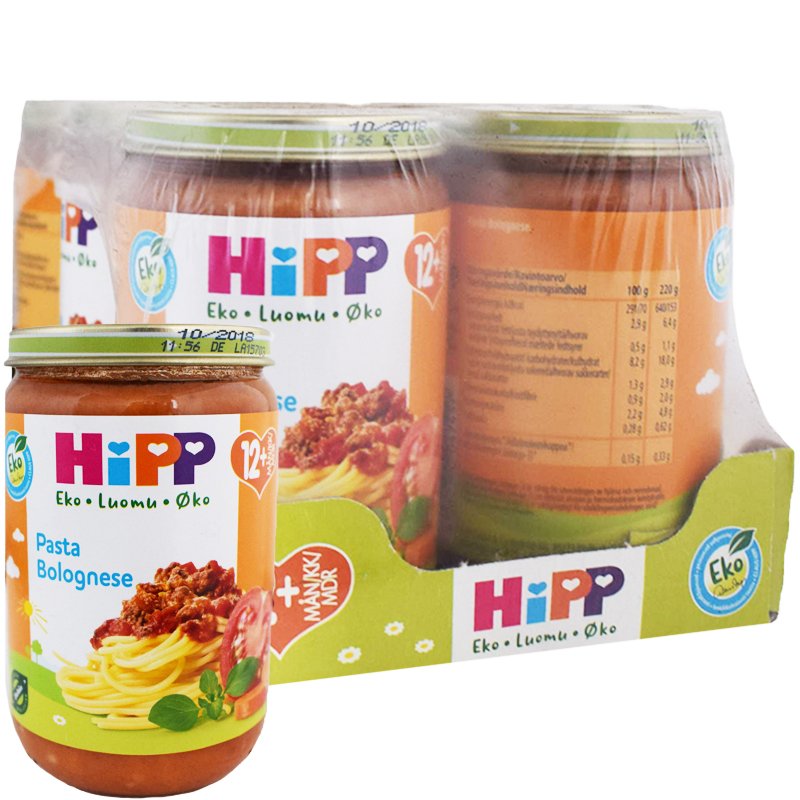 Eko Hel Låda Barnmat Pasta Bolognese 6 x 220g - 55% rabatt