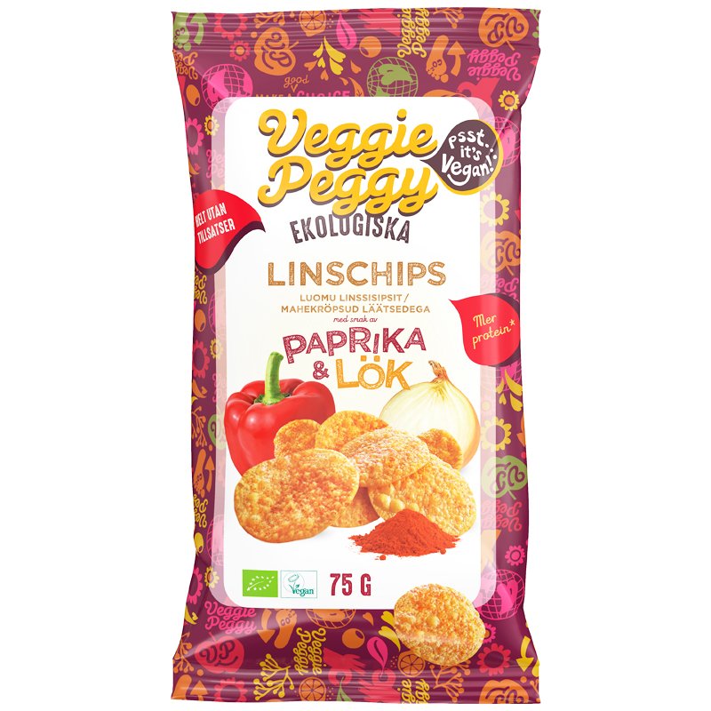 Eko Linschips Paprika & Lök - 24% rabatt