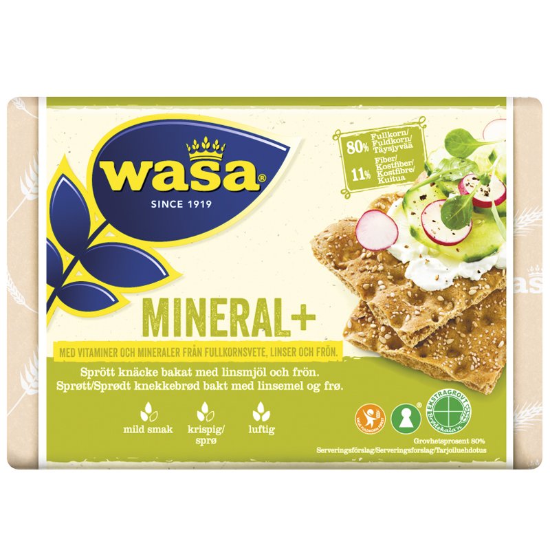 Knäckebröd "Mineral+" 200g - 23% rabatt