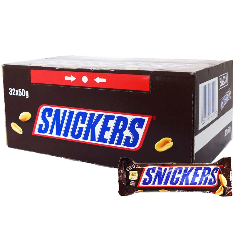 Hel Låda Snickers - 57% rabatt