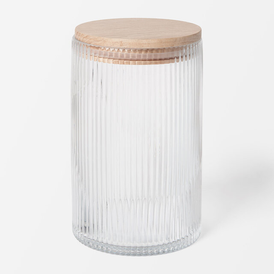 Förvaringsburk i glas RILL, 20 cm