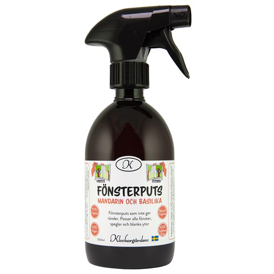 Klockargårdens Fönsterputs Mandarin & Basilika, 500 ml