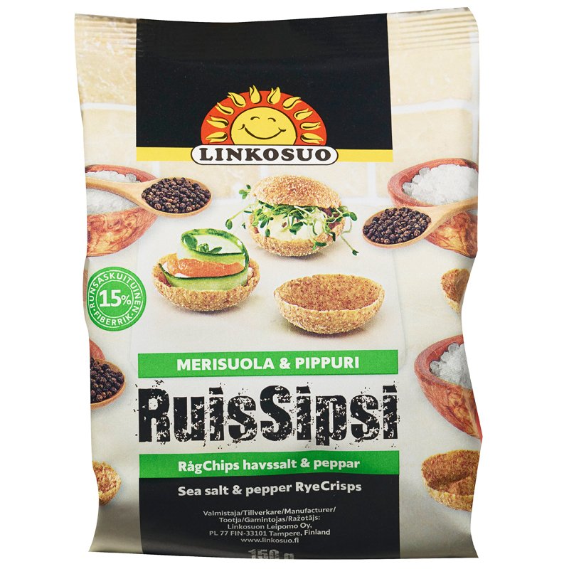Rågchips Havssalt & Peppar 150g - 40% rabatt