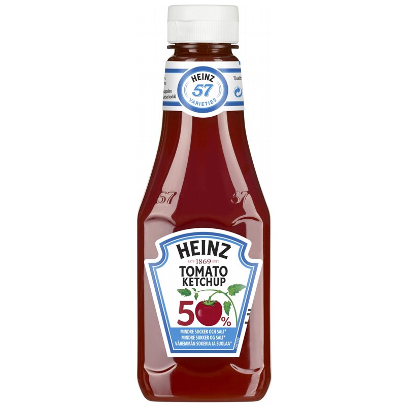 Ketchup 50% mindre socker och salt - 25% rabatt