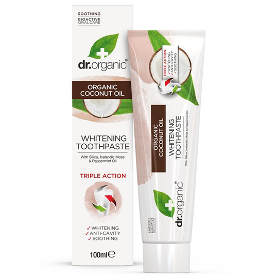 Dr. Organic Coconut Oil Toothpaste, 100 ml