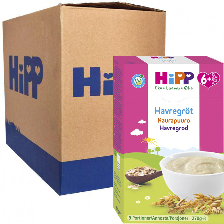 Hel Låda Havregröt 6 mån 6 x 270g - 40% rabatt