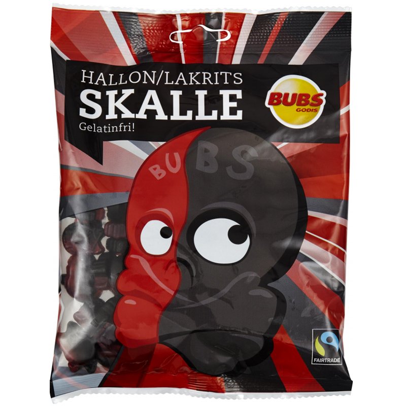 Hallon- & Lakritsskallar 190g - 50% rabatt
