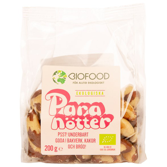 Biofood Ekologiska Paranötter, 200 g