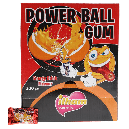 ilham sweets Tuggummi Powerball 200st
