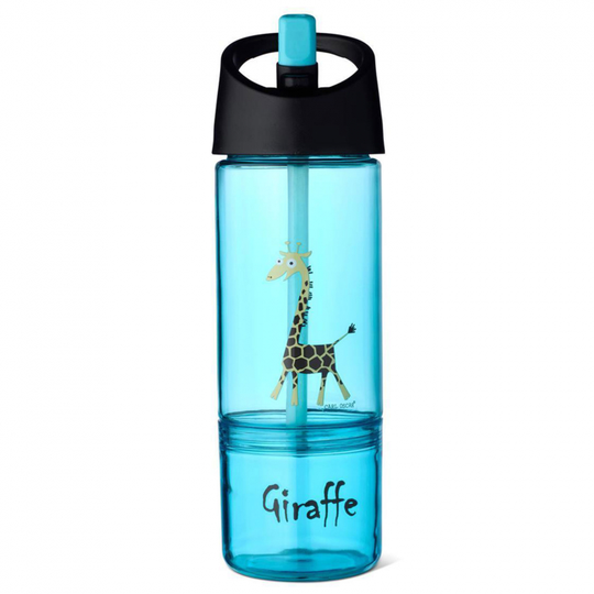 Carl Oscar Barnflaska 2 in 1 Turkos Giraff
