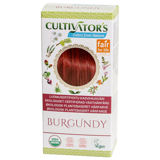 Cultivator’s Ekologisk Örthårfärg, 100 g Burgundy