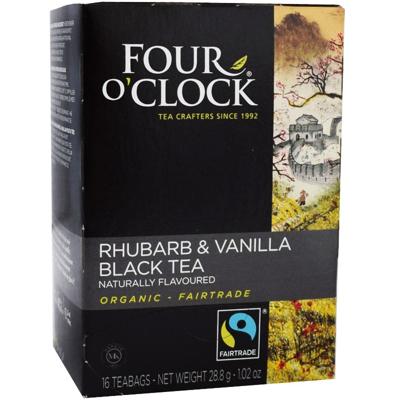 Te Rabarber Vanilj, Eko Fairtrade 16p - 38% rabatt