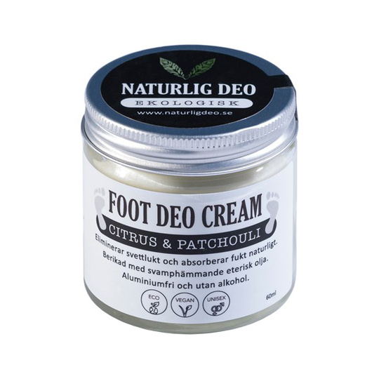 Naturlig Deo Ekologisk Foot Deo Cream Citrus & Patchouli 60 ml