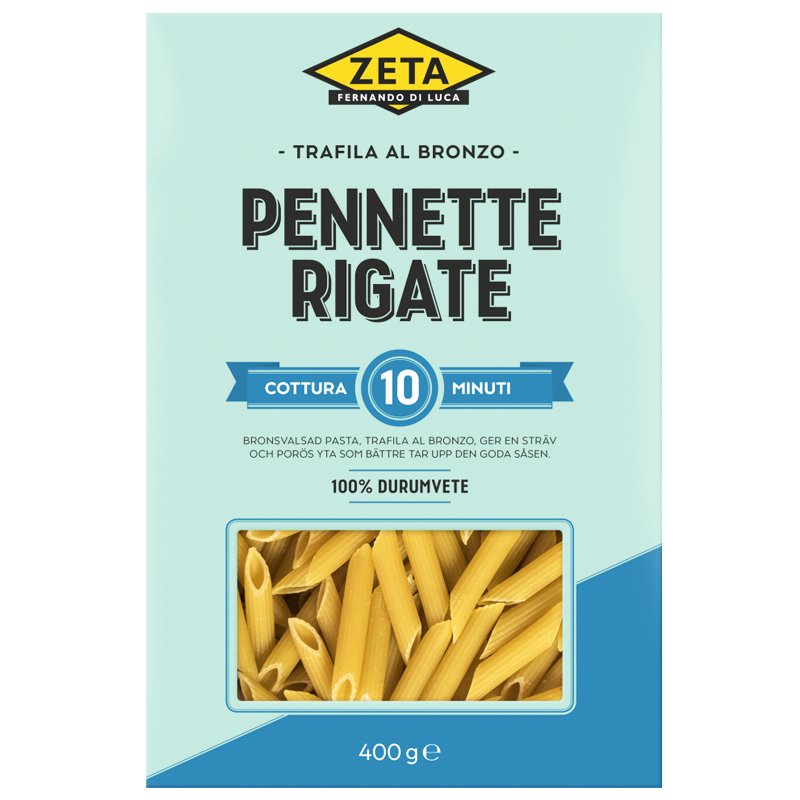 Pasta "Pennette Rigate" 400g - 22% rabatt