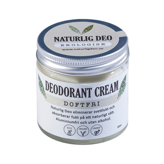 Naturlig Deo Ekologisk Deodorant Cream Doftfri 60 ml