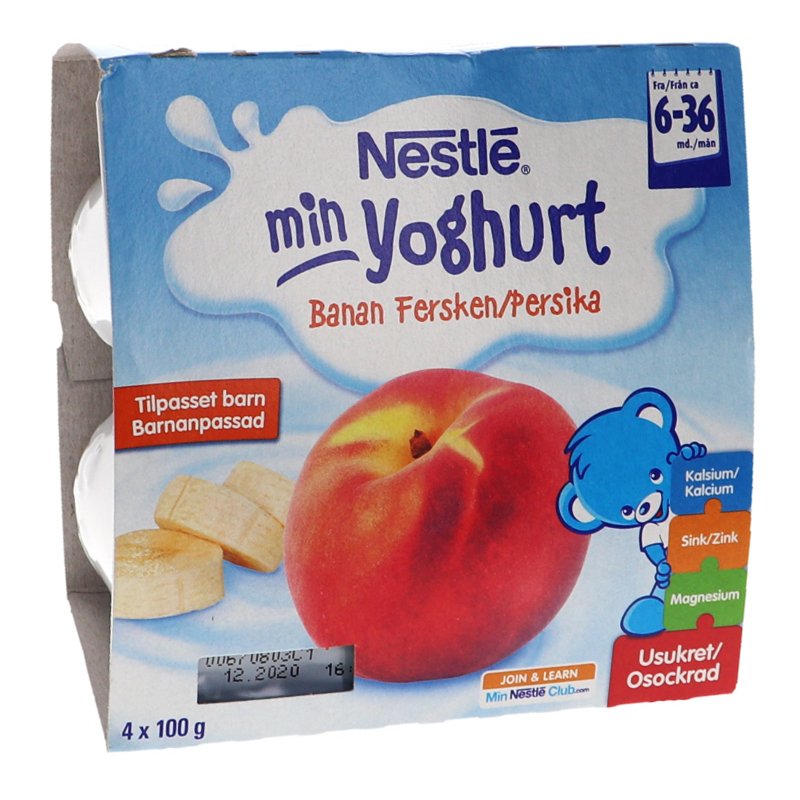Barnmat Yoghurt, Persika & Banan 4-pack - 24% rabatt