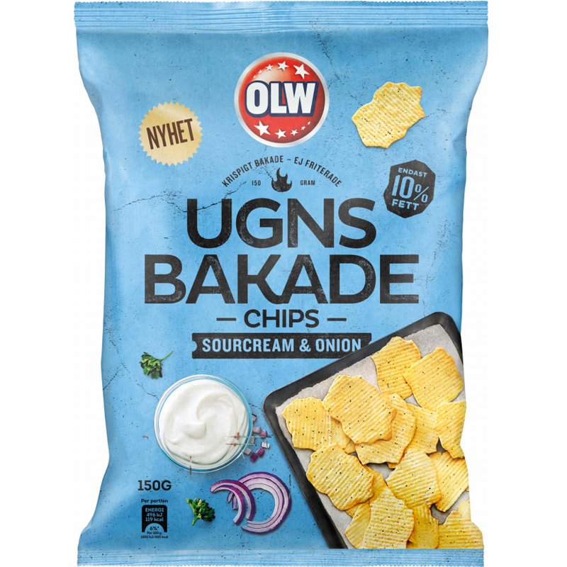 Chips Gräddfil & Gräslök 150g - 28% rabatt