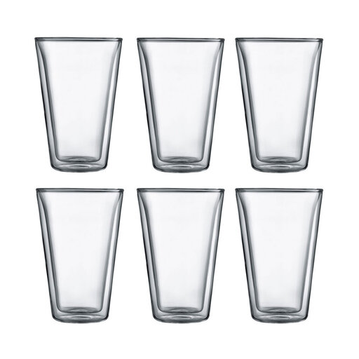 Glas med dubbelvägg 40 cl 6-pack