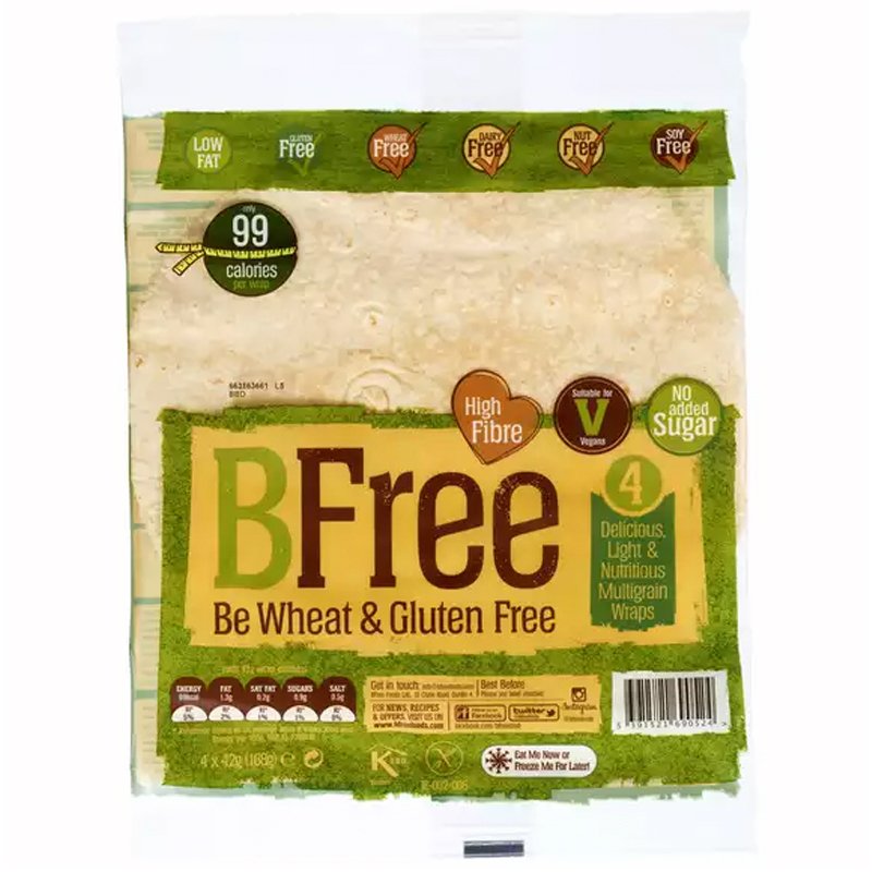 Wraps Fullkorn Glutenfria 4 x 42g - 51% rabatt