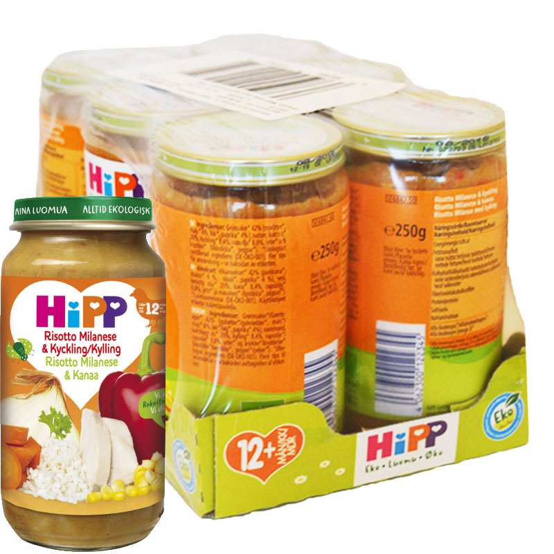 Hel Låda Barnmat Risotto & Kyckling 6 x 250g - 72% rabatt