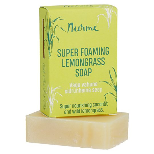 Nurme Super Foaming Lemongrass Soap, 100 g